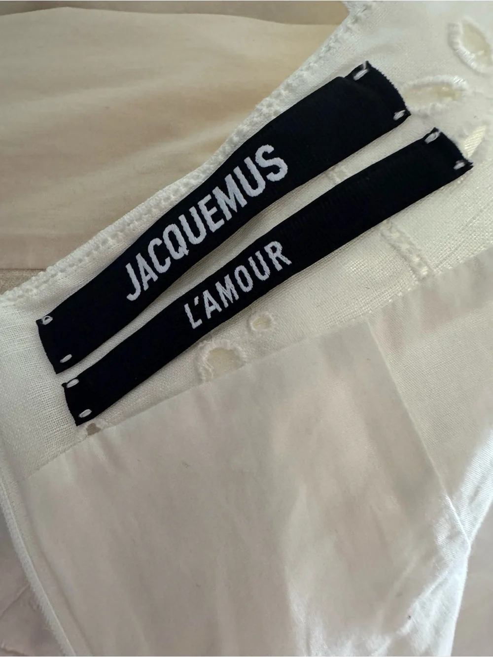 Jacquemus White Broderie Anglaise Linen-blend - Picture 6 of 6